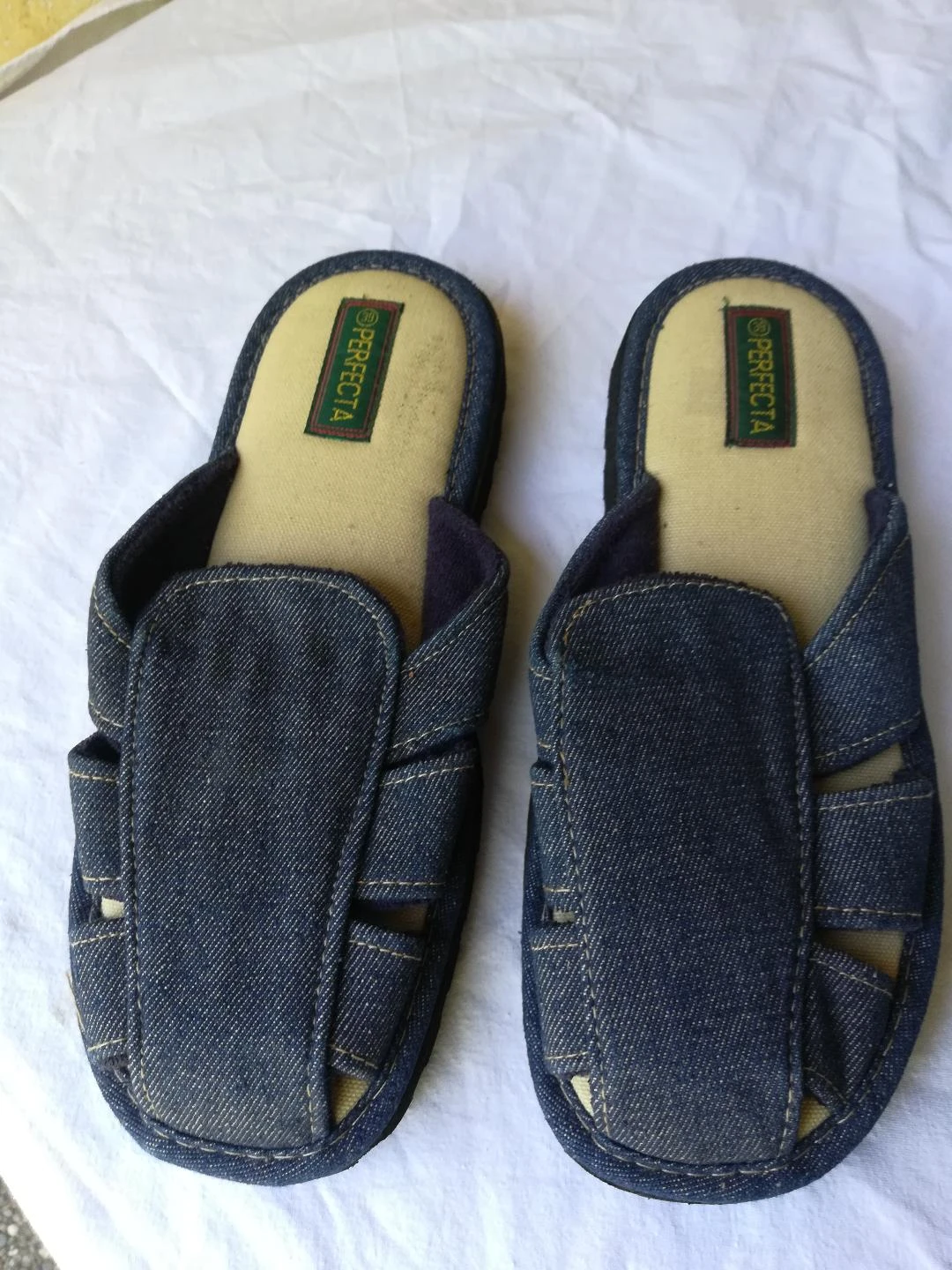 Par de mulas (también se pueden usar como pantuflas) de mezclilla talla 39-nueva – photo 3